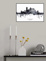 Pittsburgh Pennsylvania Skyline Poster och Canvastavla