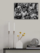 Boys at a foster home in Benin. Poster och Canvastavla
