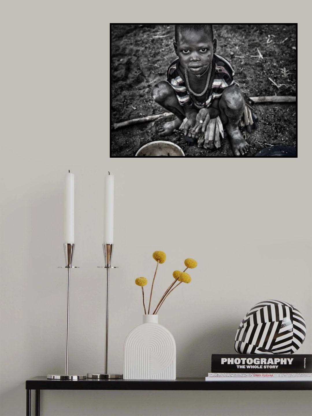 Cleaning the seeds of impurities Poster och Canvastavla
