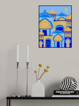 Blue City Morocco   Erum Khalili.png Poster och Canvastavla