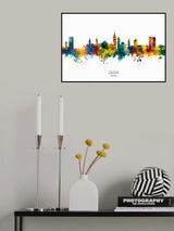 Zadar Croatia Skyline Poster och Canvastavla