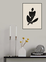 Sitting Nude In Black Poster och Canvastavla