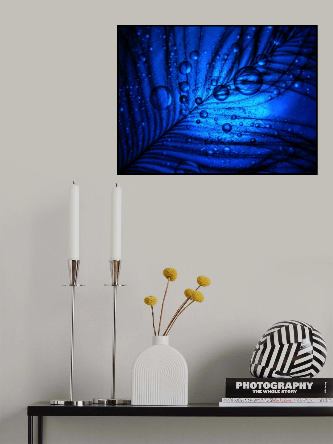 Oil, Water and a Ostrich Feather Poster och Canvastavla