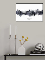 Budapest Hungary Skyline Poster och Canvastavla