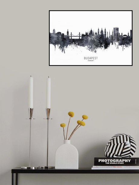 Budapest Hungary Skyline Poster och Canvastavla
