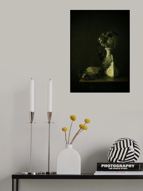 Still life Curly Cabbage Poster och Canvastavla