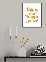 Happy Place No1 Poster och Canvastavla