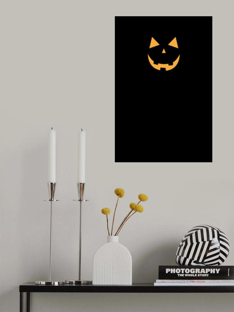 Minimal jack-o'-lantern Poster och Canvastavla