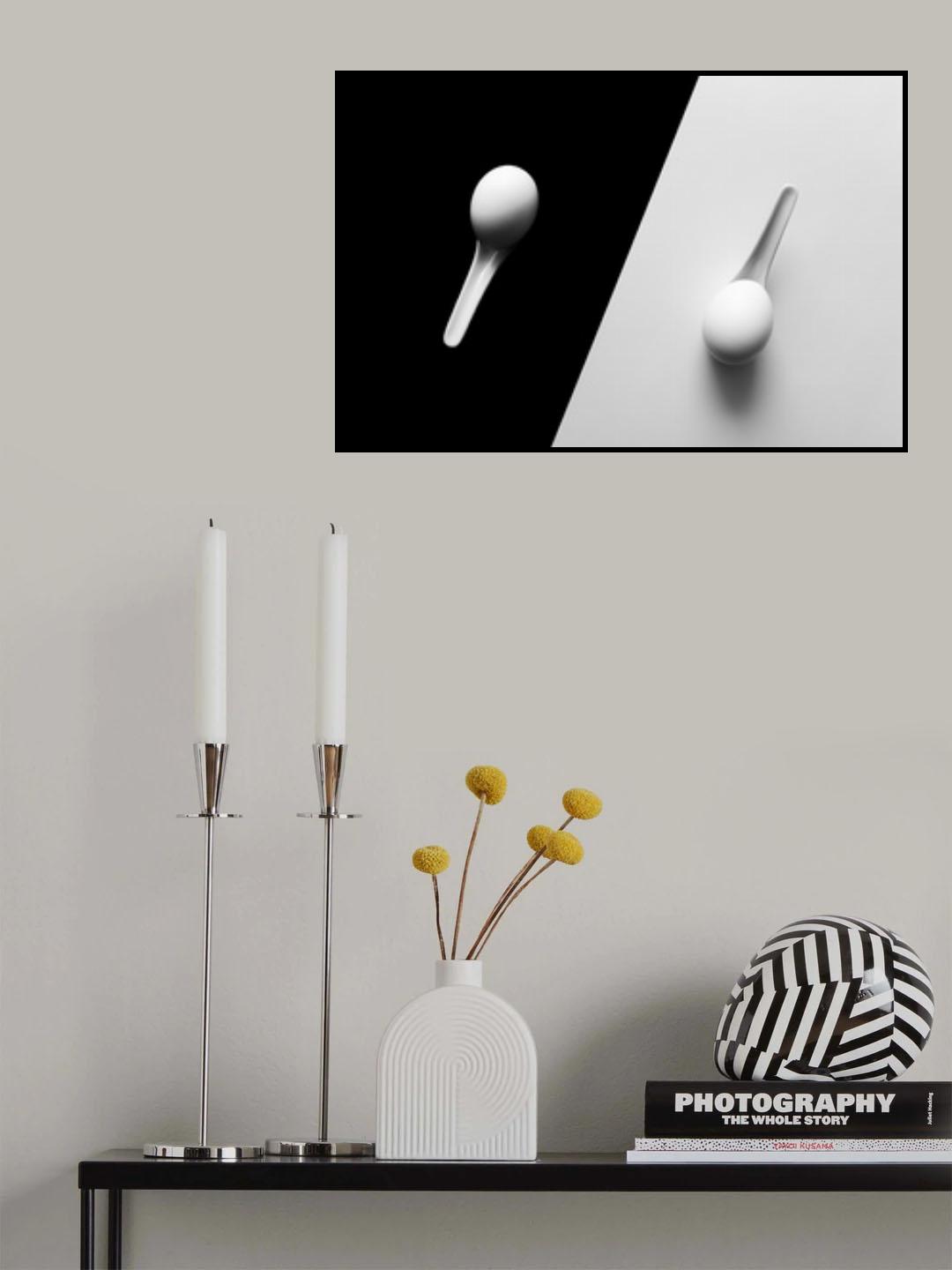 Still life with eggs and spoons Poster och Canvastavla
