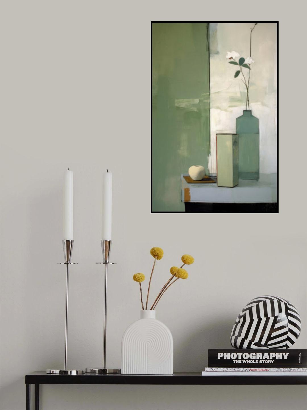 Green Still Life Poster och Canvastavla