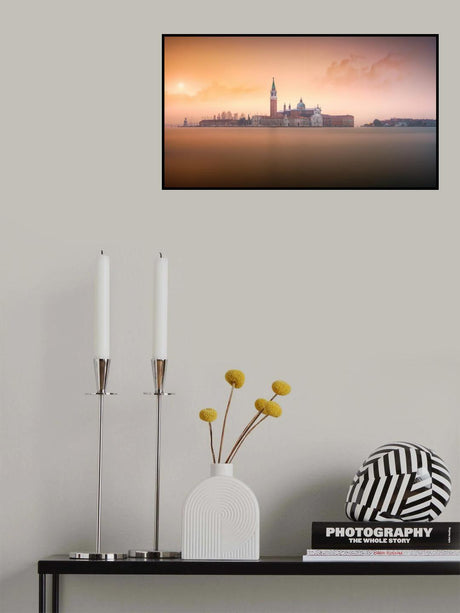 Venice pink sunrise Poster och Canvastavla