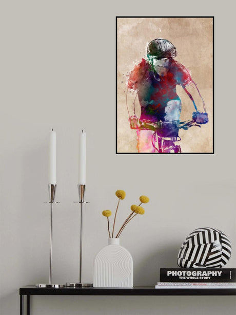 Cycling sport art 24 Poster och Canvastavla