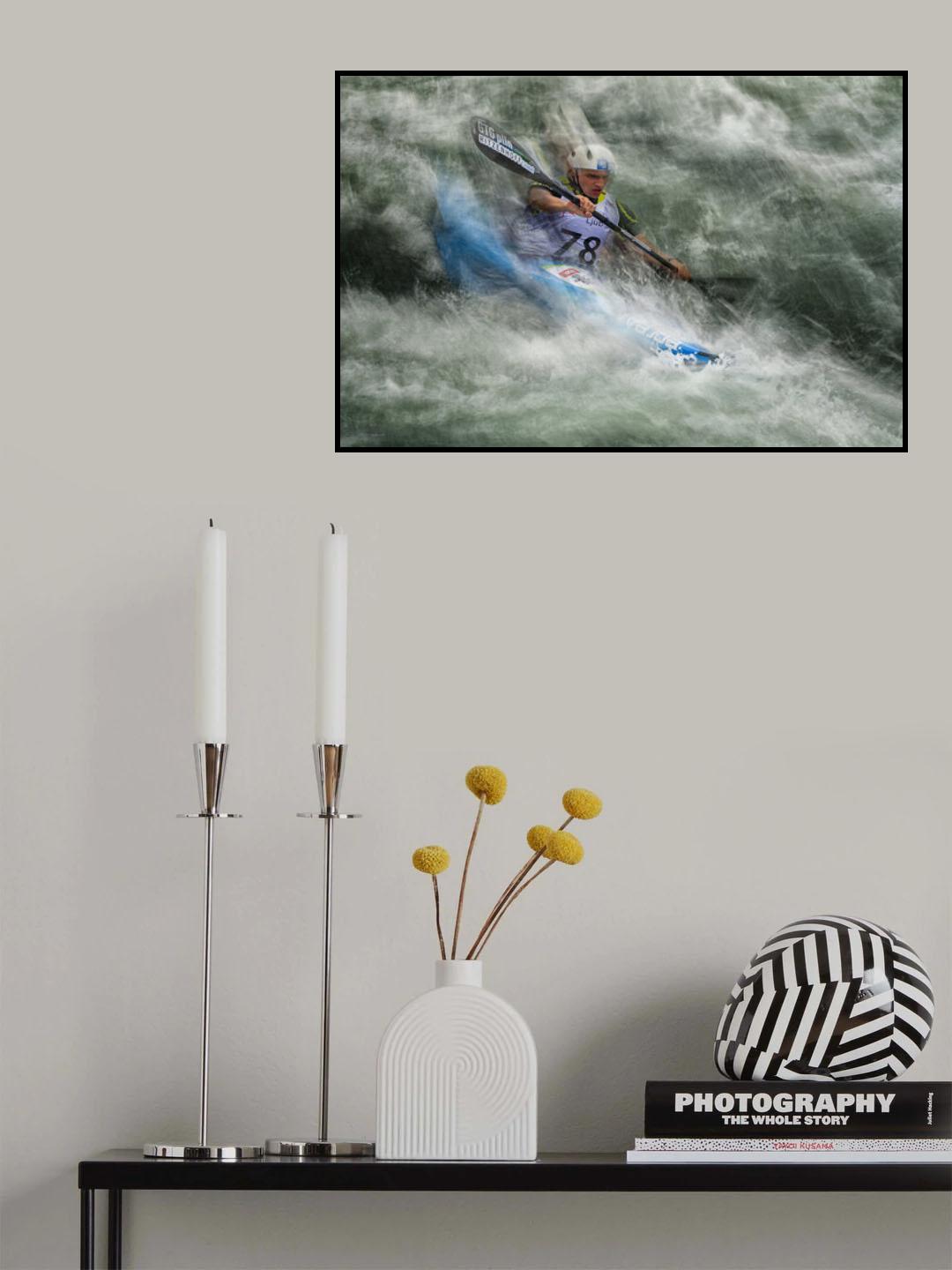 in water rapids Poster och Canvastavla