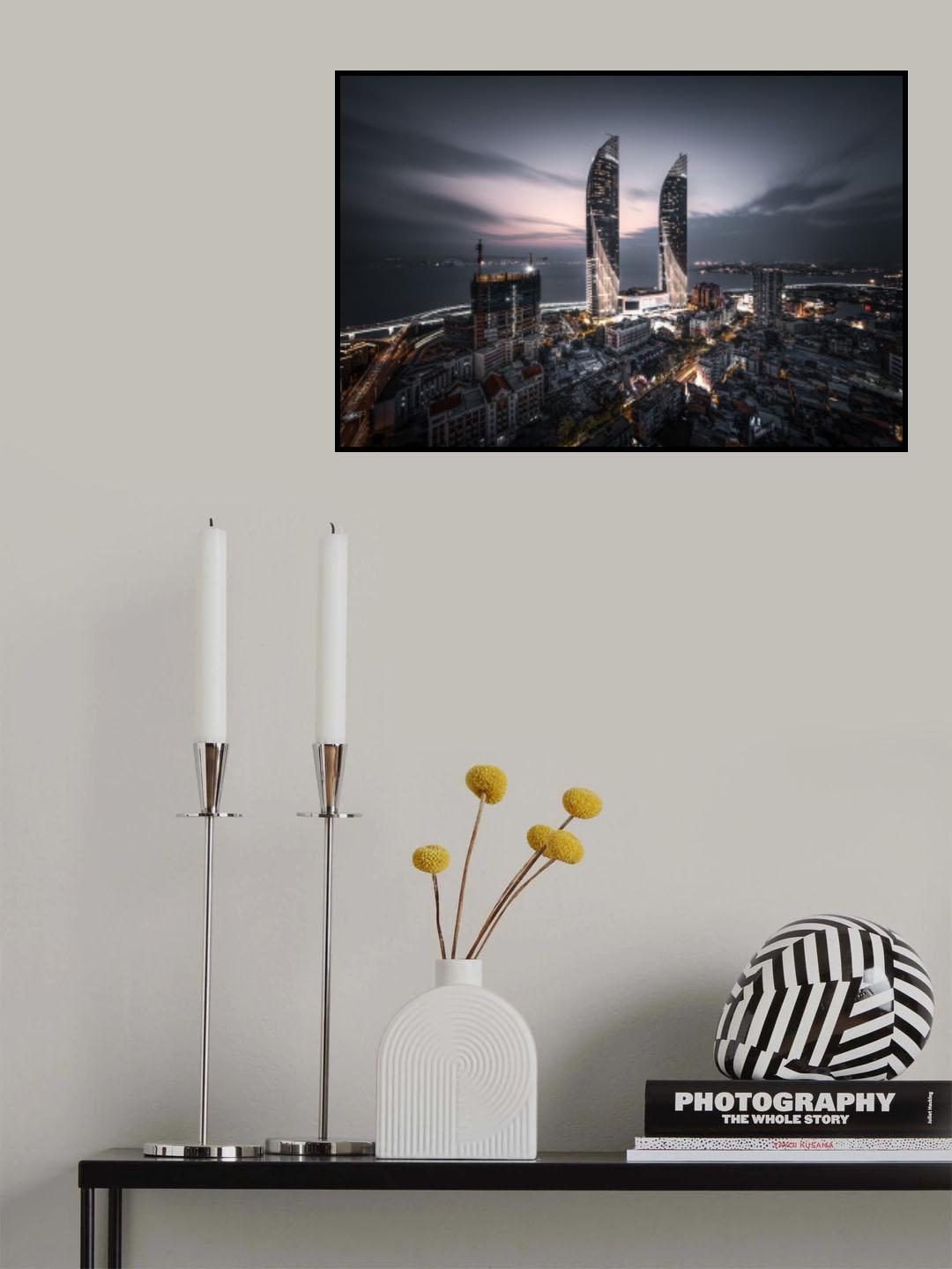 Panorama of Xiamen Poster och Canvastavla
