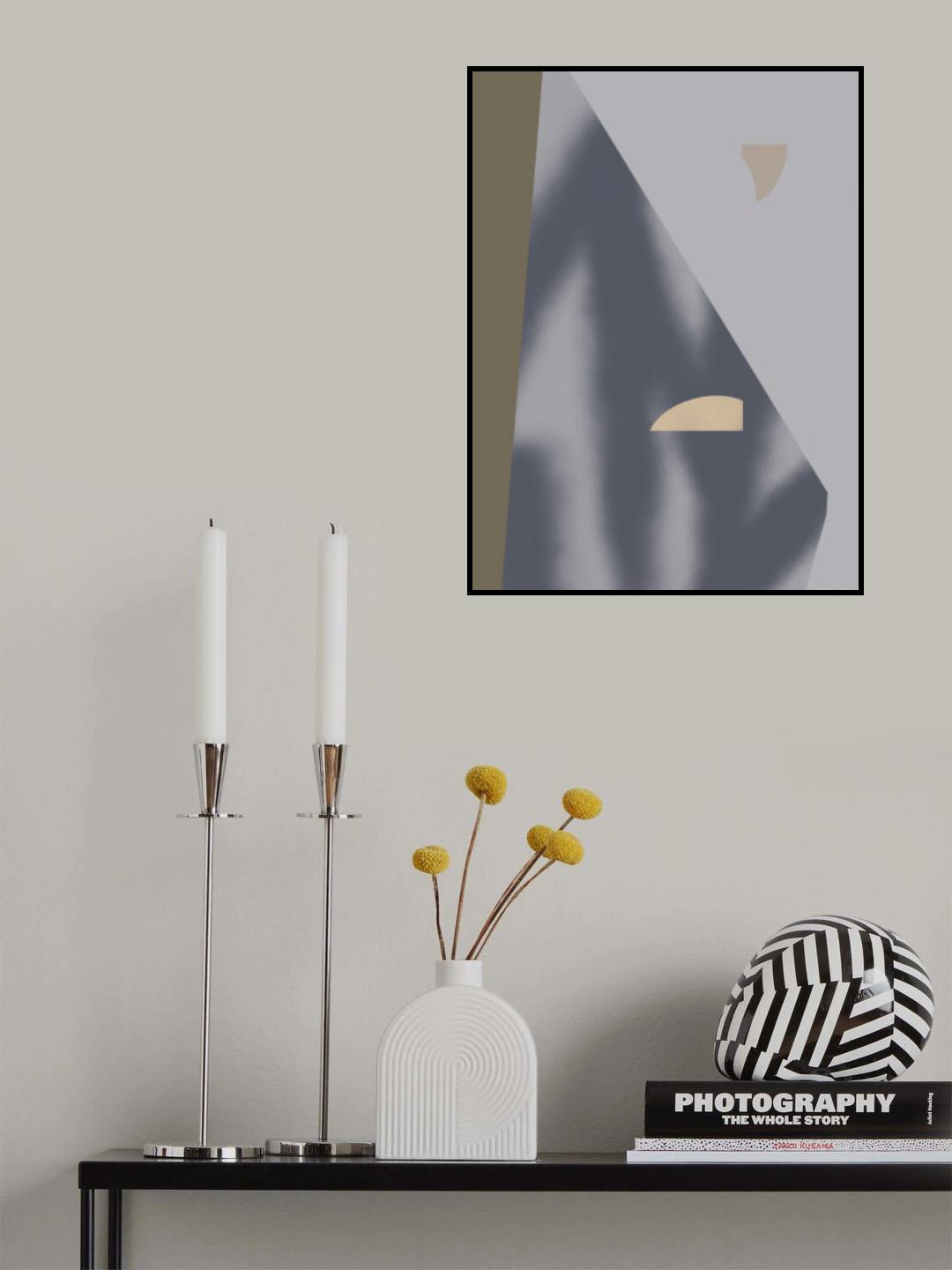 Geometric in grey 02 Poster och Canvastavla