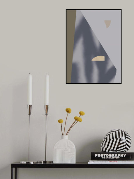 Geometric in grey 02 Poster och Canvastavla