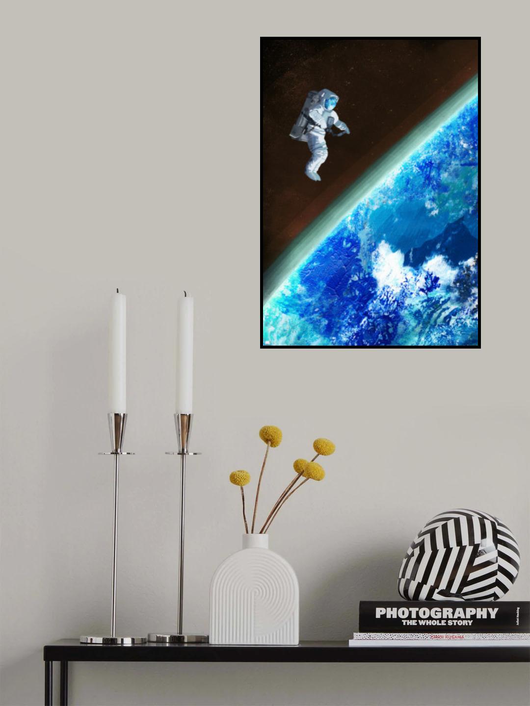 Space Walk Poster och Canvastavla