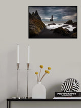 Black sand, Reynisfjall, Iceland Poster och Canvastavla