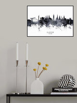 Glasgow Scotland Skyline Poster och Canvastavla