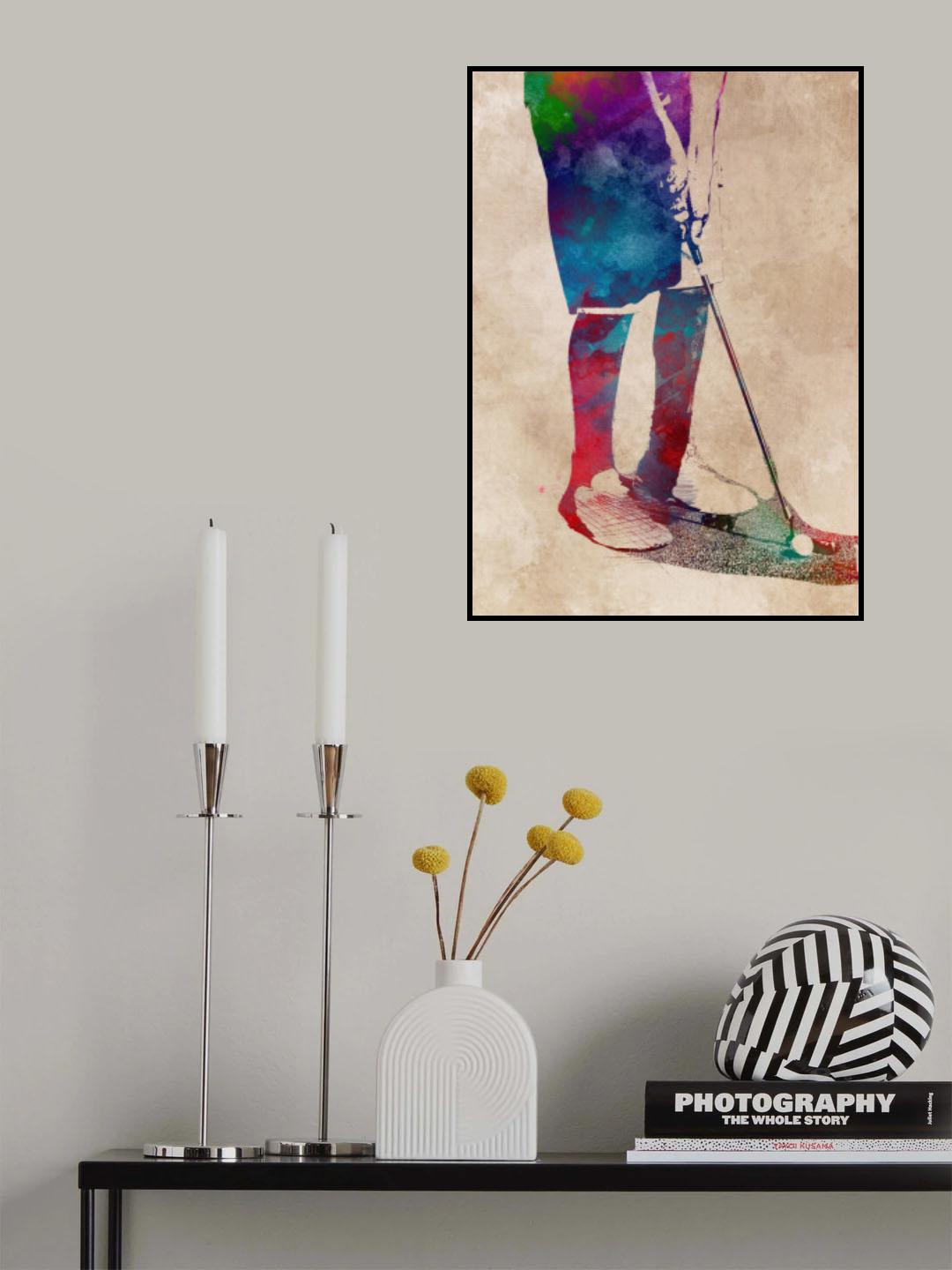 Golf Sport Art (5) Poster och Canvastavla
