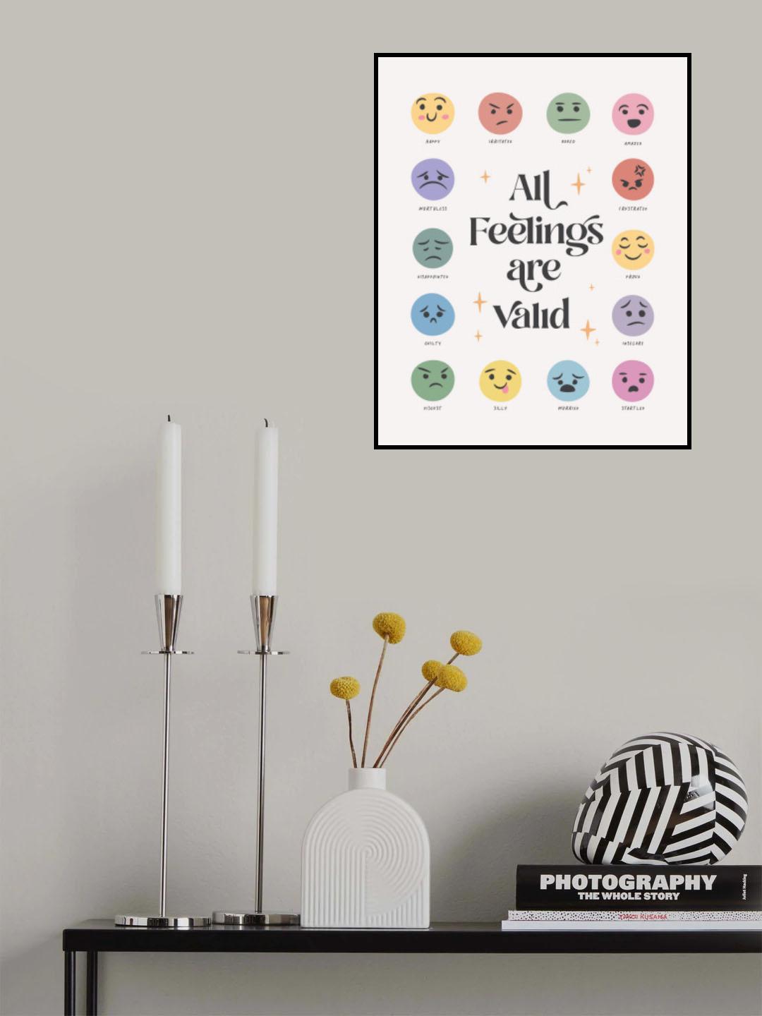 All Feelings Are Valid No2 Poster och Canvastavla