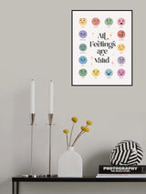 All Feelings Are Valid No2 Poster och Canvastavla
