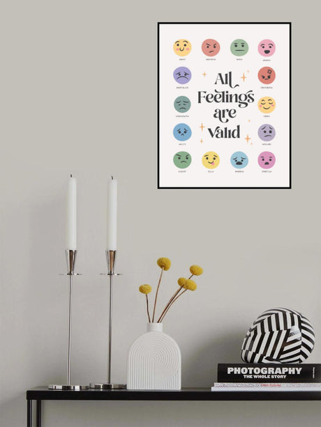 All Feelings Are Valid No2 Poster och Canvastavla