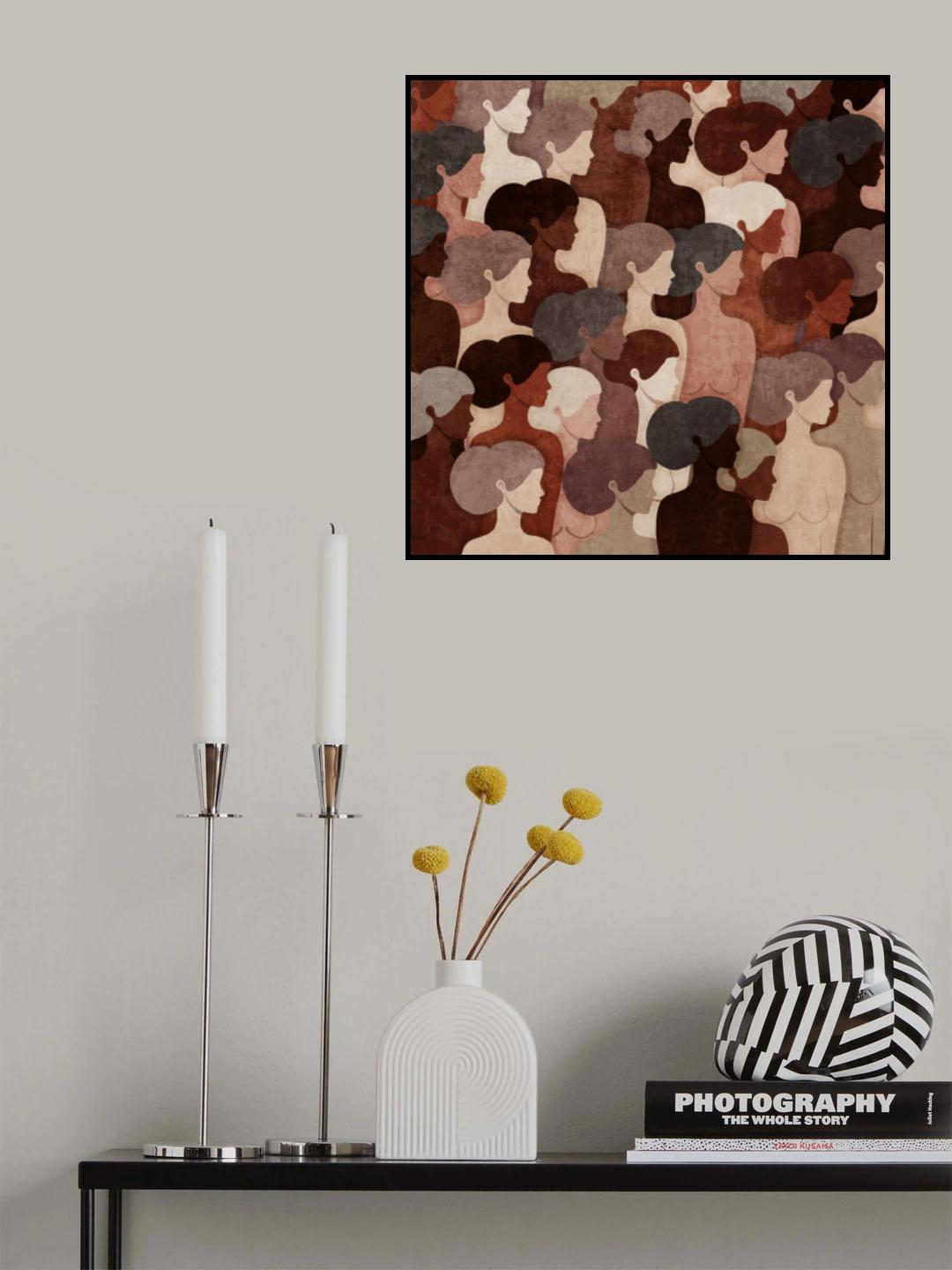 Absctract Terra Womens Poster och Canvastavla