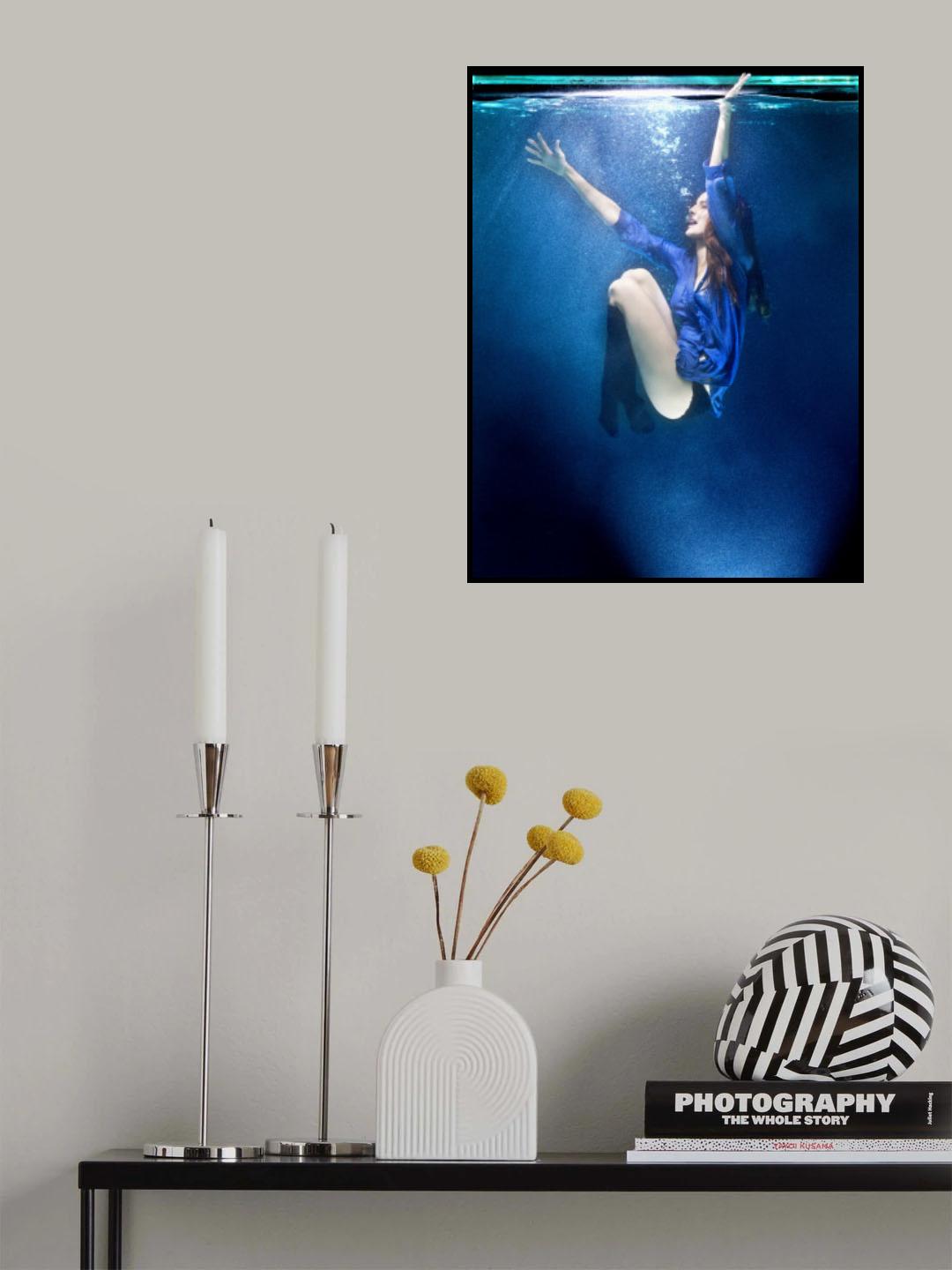 underwater artistic portrait shooting Poster och Canvastavla