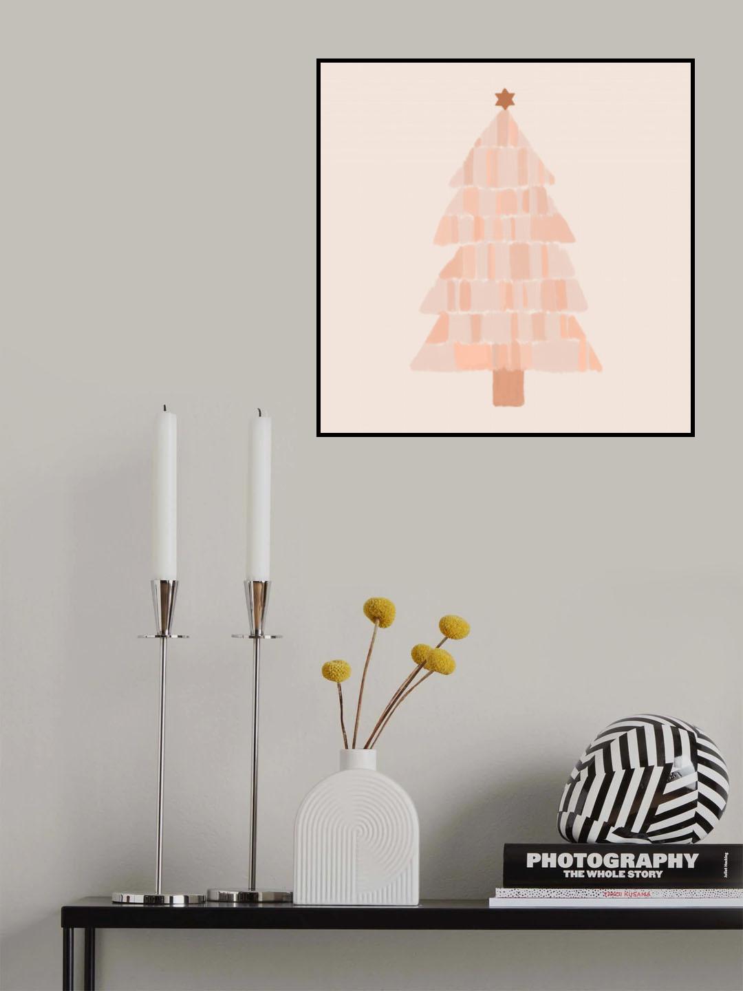 Christmas Tree Painting Poster och Canvastavla