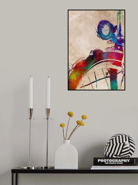 Cycling sport art 15 Poster och Canvastavla