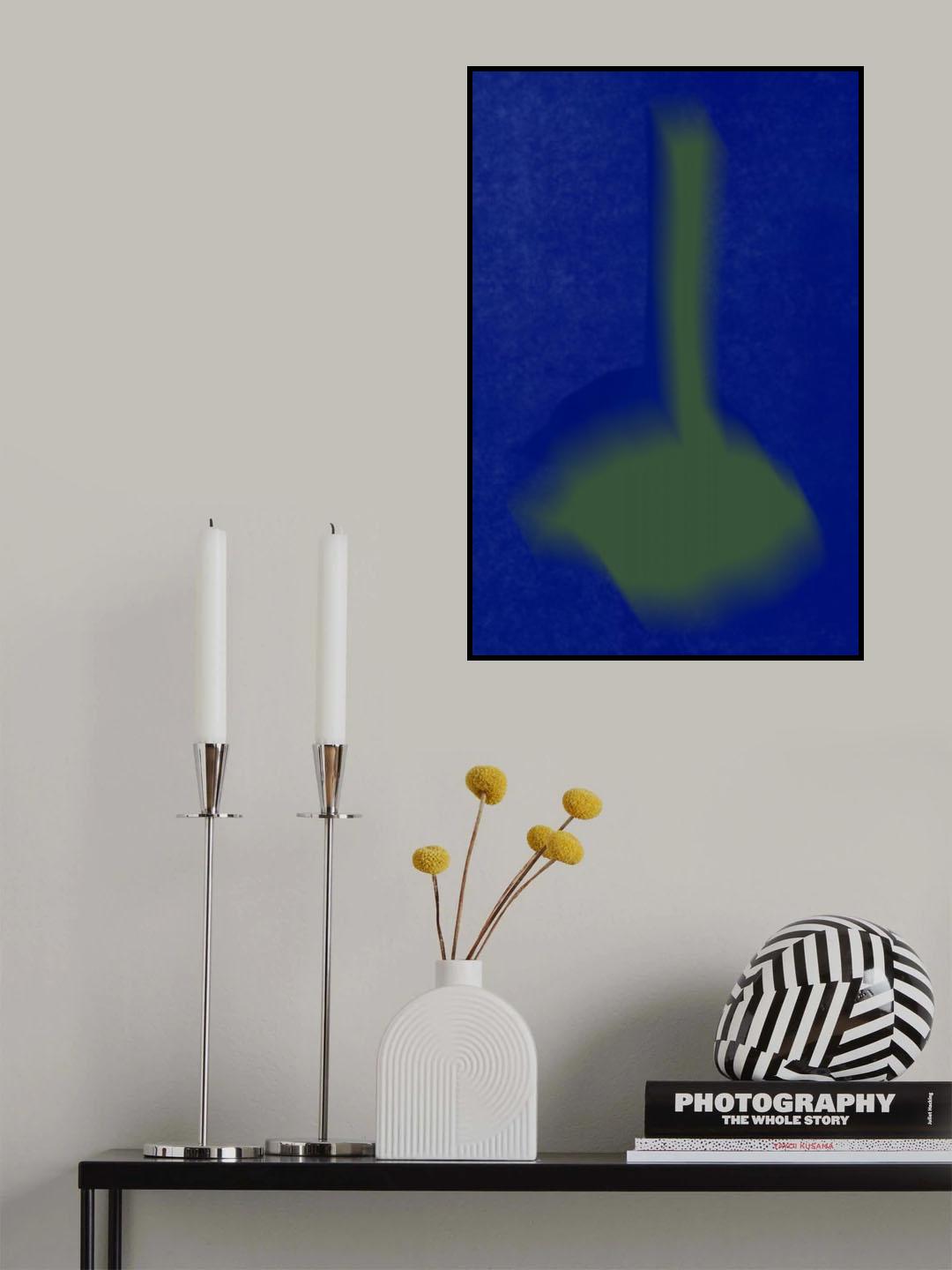 Blue and green arrangement 02 Poster och Canvastavla
