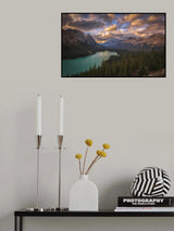 Peyto Lake at Dusk Poster och Canvastavla