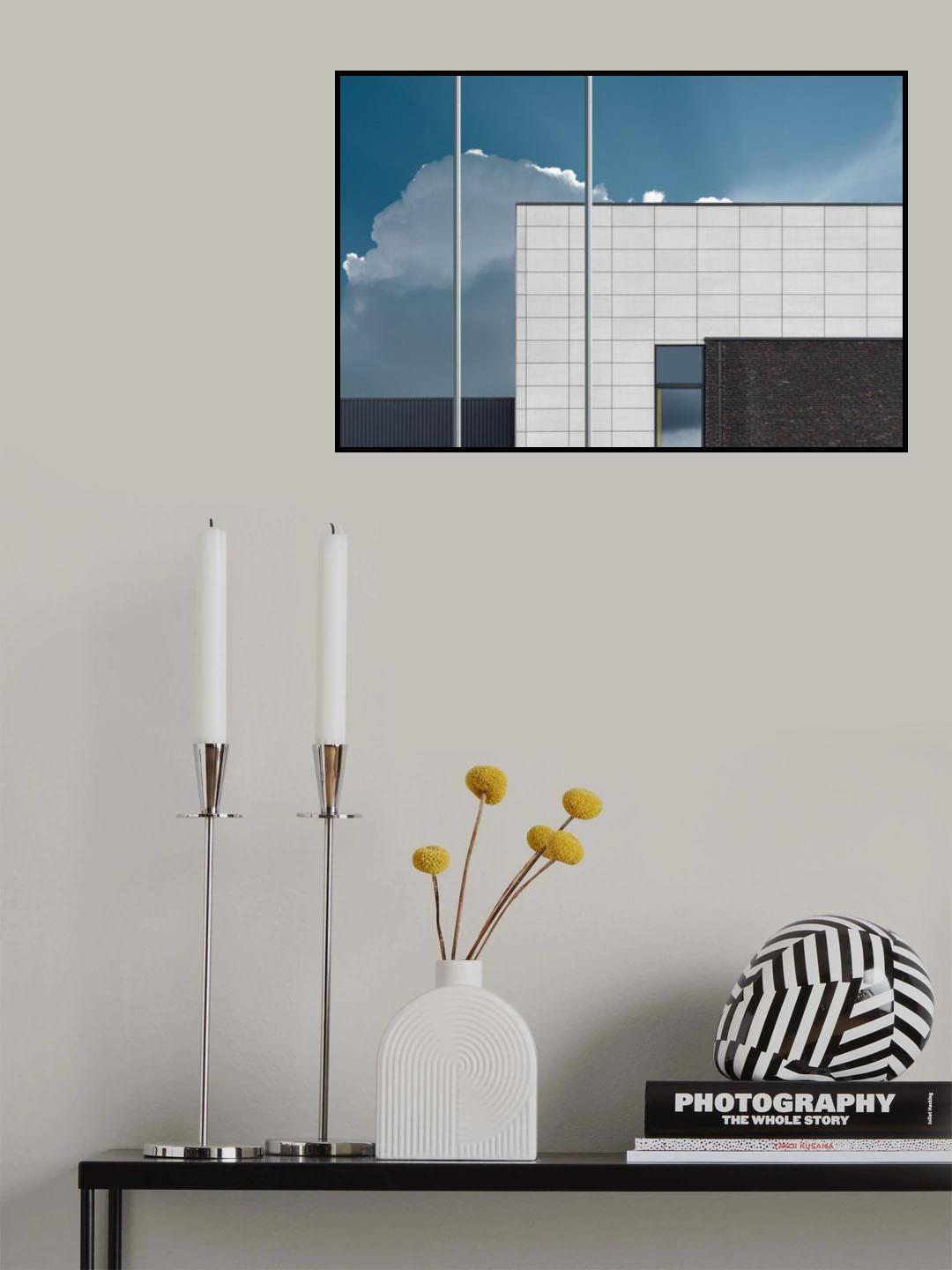 Yellow curtain Poster och Canvastavla
