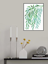 Cascading watercolor eucalyptus Poster och Canvastavla
