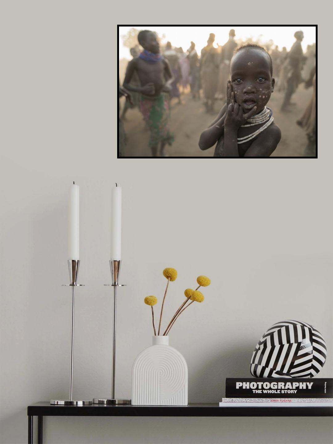 Ethiopian Karo tribe Poster och Canvastavla