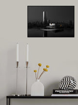 B&amp;W city Poster och Canvastavla
