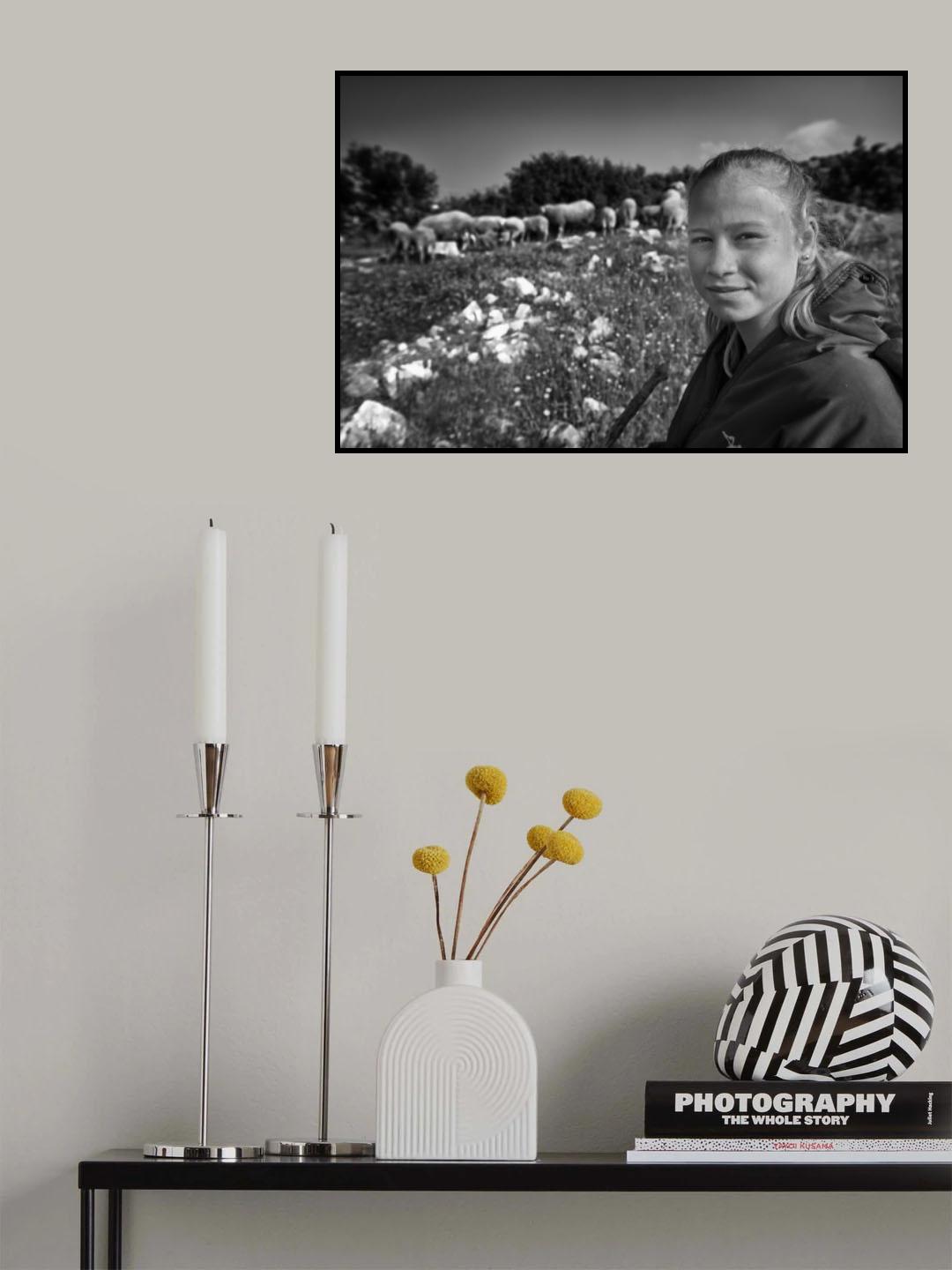 Shepherdess Poster och Canvastavla