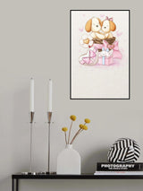 Puppy in Love Poster och Canvastavla
