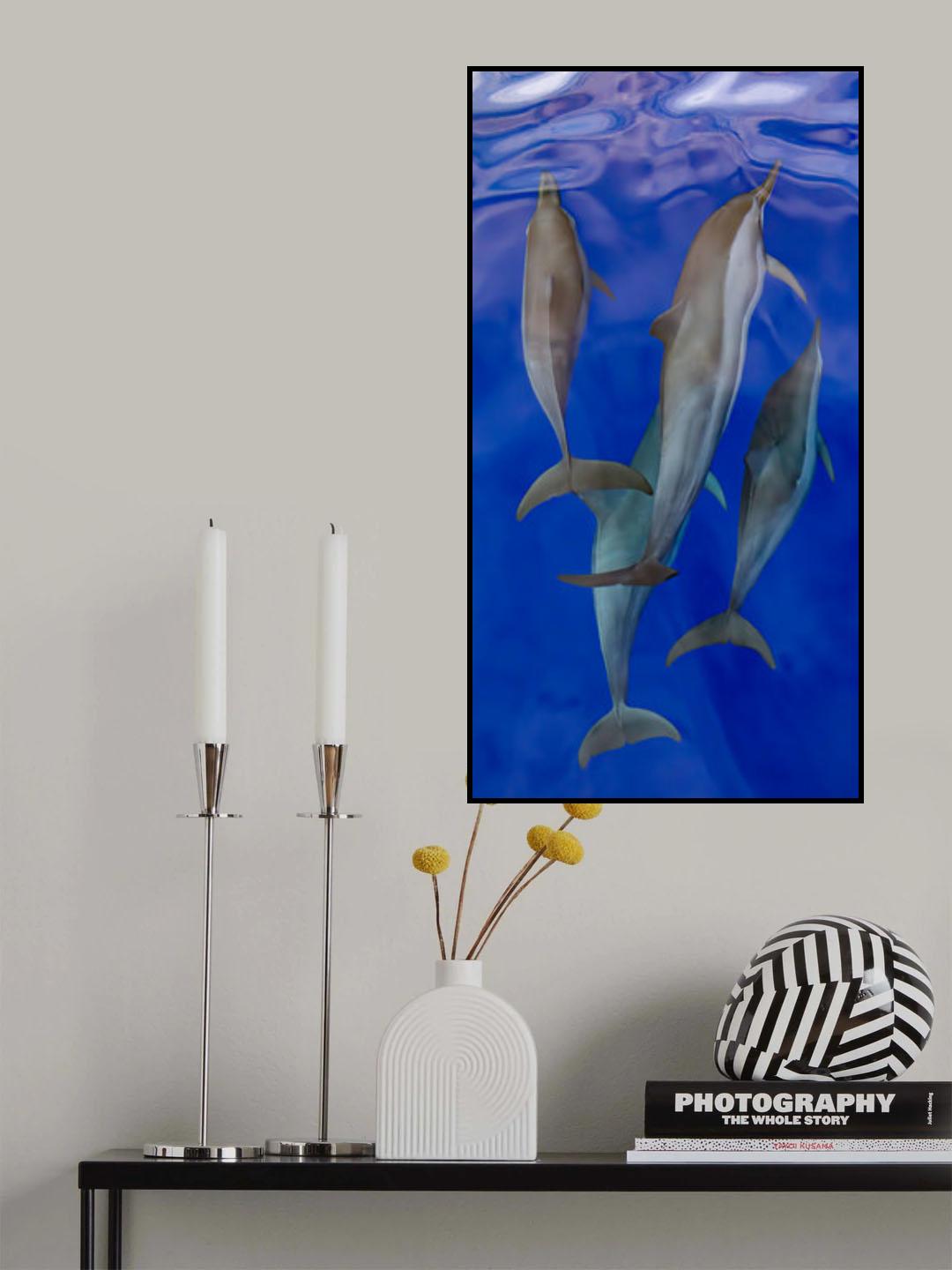 Gliding the blue Poster och Canvastavla