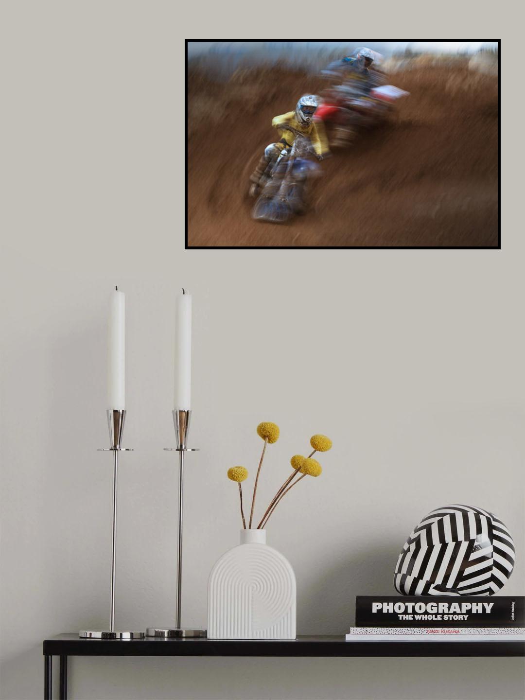 rojo y amarillo Poster och Canvastavla