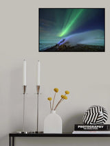 Northern light and hot spring Poster och Canvastavla