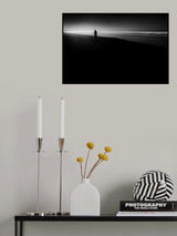 lonely walker at the beach Poster och Canvastavla