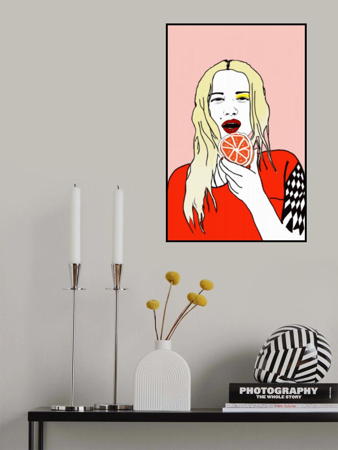 Orange Poster och Canvastavla