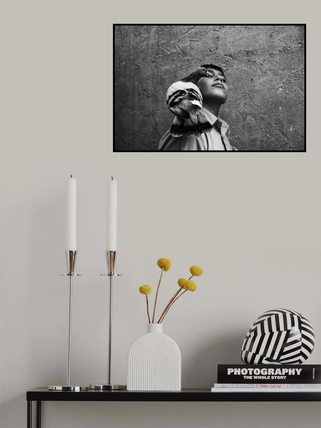 GHasem and Pigeons Poster och Canvastavla