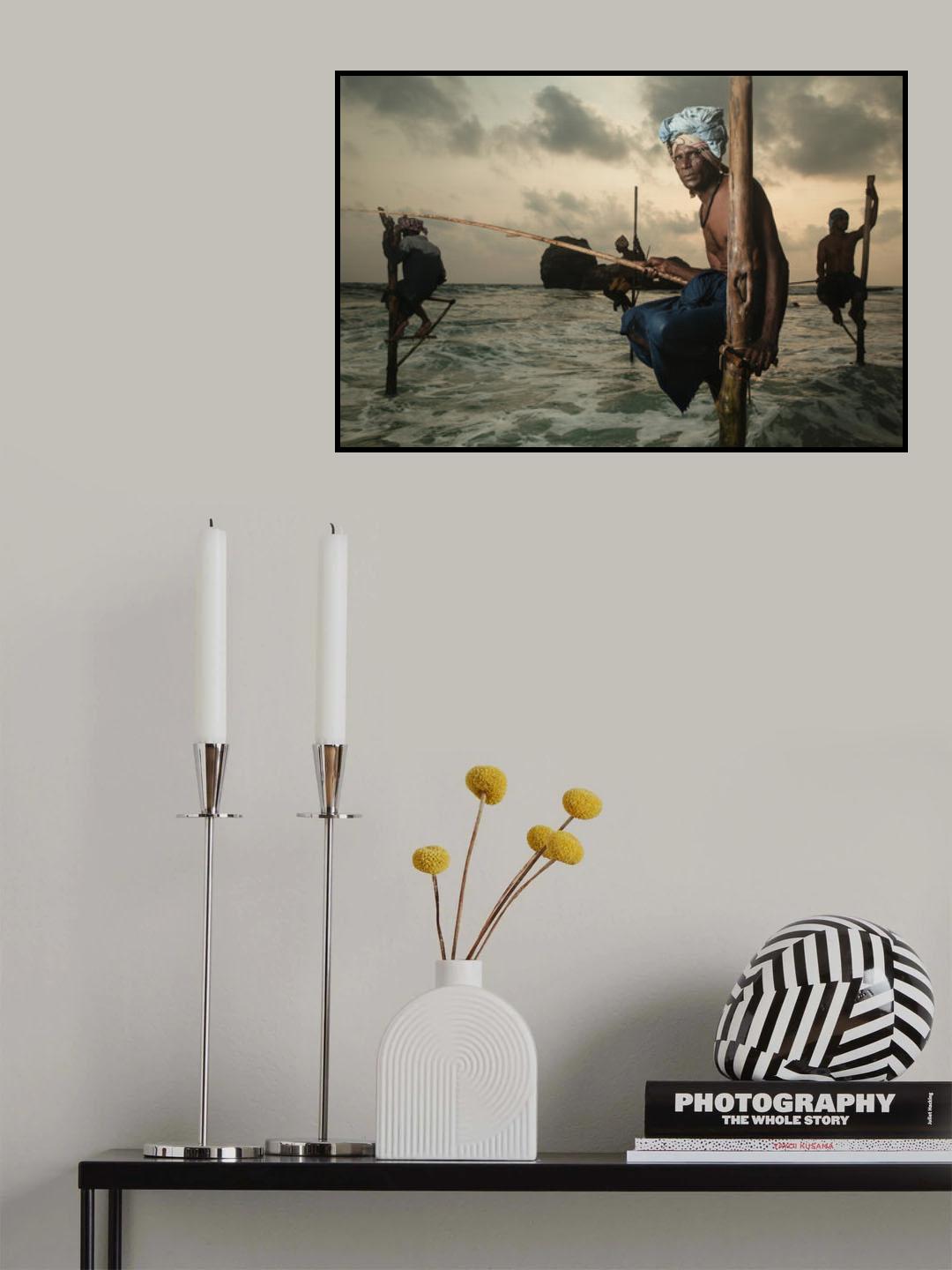 The Stilt Fisherman. Poster och Canvastavla