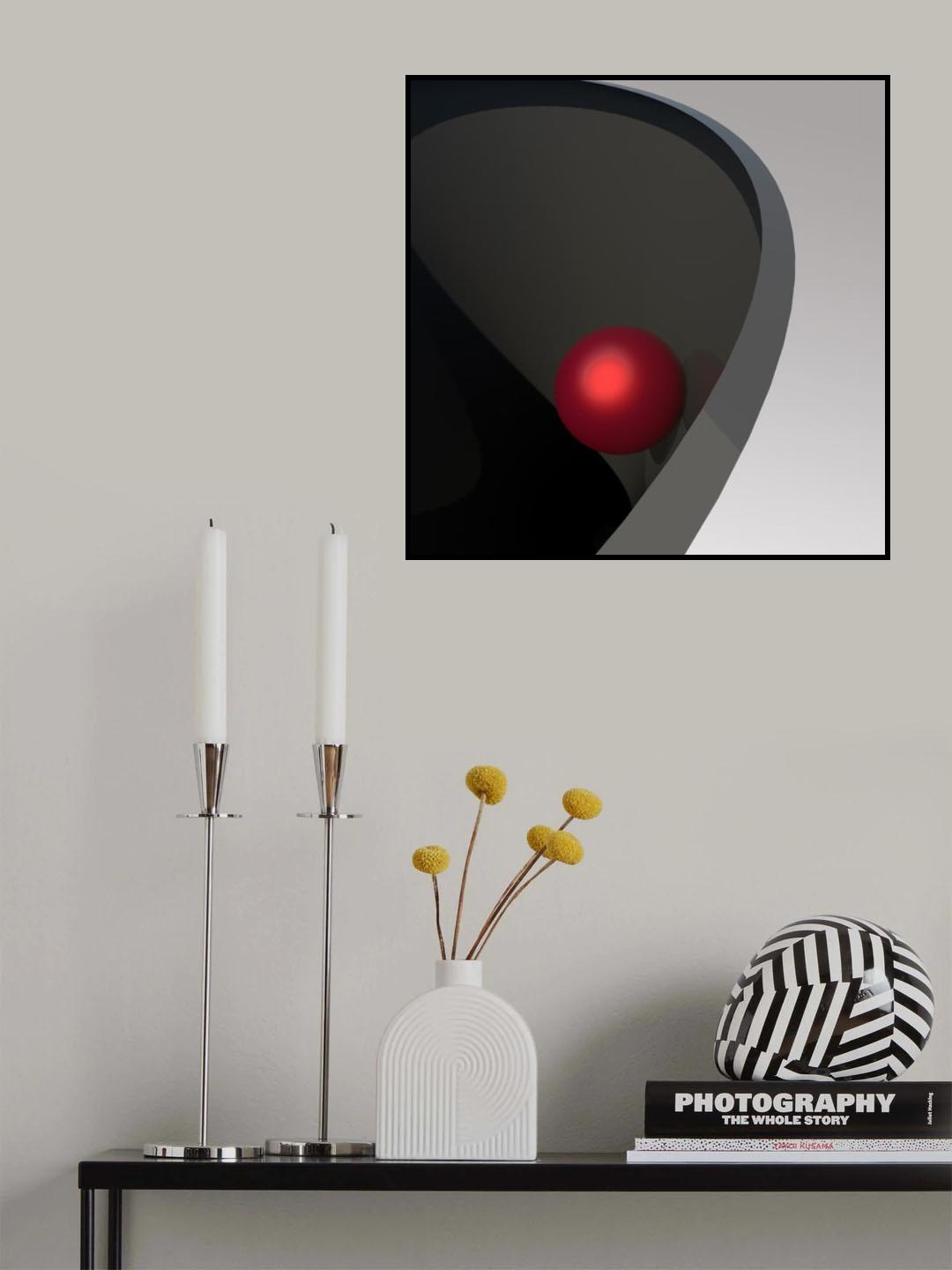 Metal Ball in Bowl Poster och Canvastavla