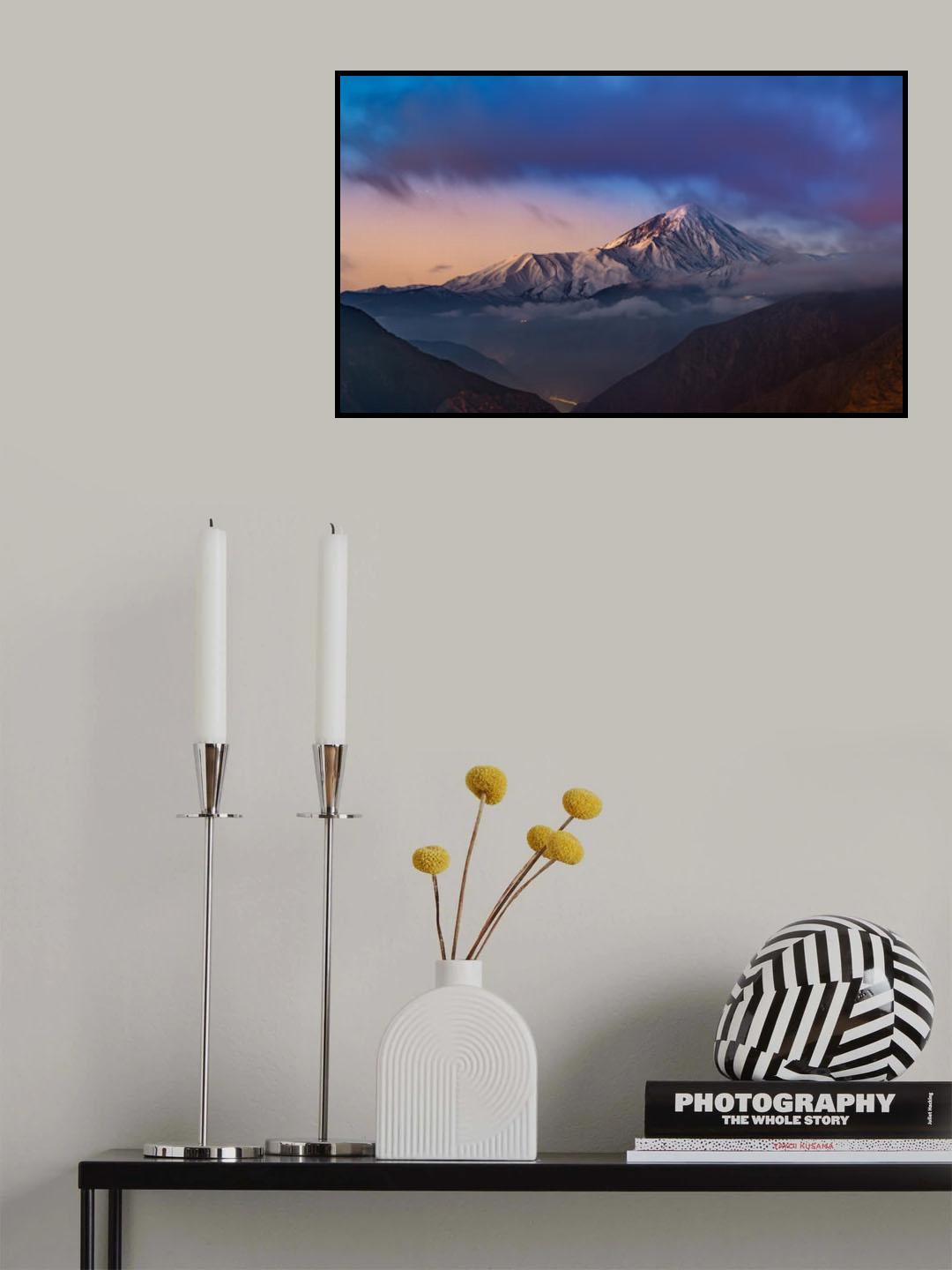 Damavand Mount Poster och Canvastavla