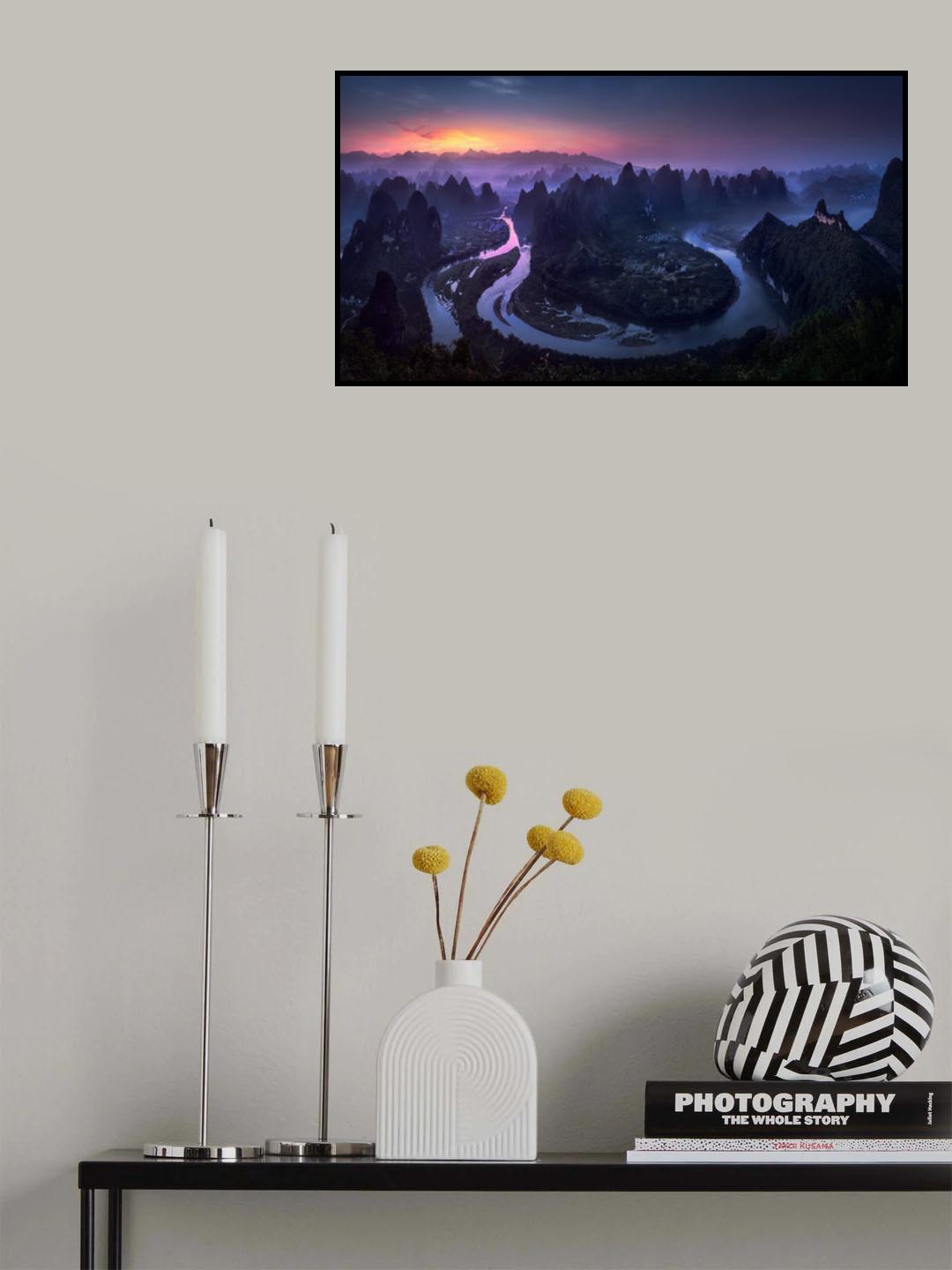 Good Morning from Damianshan - China Poster och Canvastavla