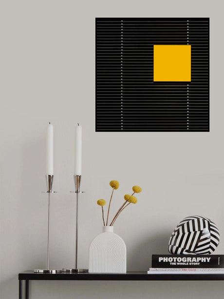 Yellow square Poster och Canvastavla